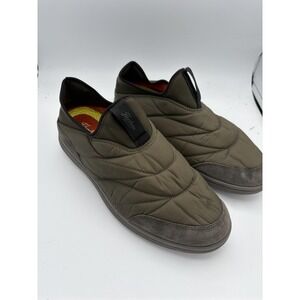 Florsheim Comfortech Shoes Mens Size 9.5 Green Quilted Slip On Comfort 14345-303
